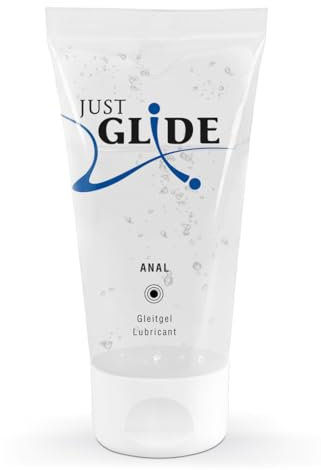 Just Glide Anal Gleitgel 50 ml - Natürliches Gleitmittel auf Wasserbasis für sie und ihn, Gleitcreme für Analverkehr, 100% vegan