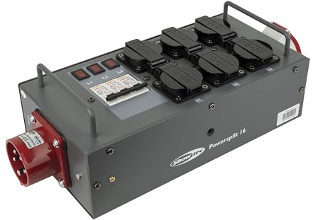 Showtec Split-Power 16 CEE 16 Split mit Sicherungen