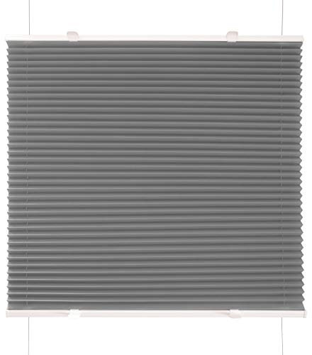 DomDeco Plissee Anthrazit 35x120cm Klemm Fix Plissee
