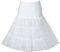 Boolavard 1950 26 Rockabilly Jupon Jupon Retro Vintage Petticoat Tutu Swing Rouge, Noir, Blanc, Bleu, Rose (L-XL (42-50), Blanc)