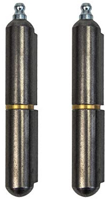 2 x gedotec weld cerniera regolabile cerniere a saldare con assortimento di ingrassatori rotolo di nastro | Acciaio lucido | Lunghezza 100 mm | Made in Germany