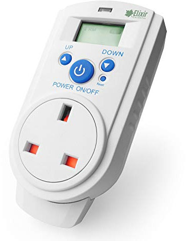 Elixir Gardens Analogue & Digital Plug In Thermostat/Humidistat | Temperature/Humidity Controllers for Heating & Cooling | Quantities from 1-10 | Suitable for Houses, Greenhouses & Pet Shelters