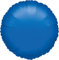 Amscan 2059201 - Standard Folienballon Blau Metallic, rund, Durchmesser 43 cm, Luftballon, Heliumballon