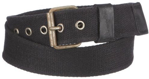 Wrangler Herren Gürtel W0371UK3W, Gr. 105 (105), Schwarz (Raven 3W)