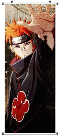 CoolChange Großes Rollbild/Kakemono aus Stoff Poster, 100x40cm, Motiv: Pain/Tendo/Pein