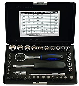 Laser 3568 Alldrive Socket & Bit Set 1/4D 40 pc