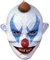 Fieser Clown Horror Maske aus Latex - Erwachsenen Horror Kostüm Vollmaske - ideal für Halloween, Karneval, Motto- & Grusel-Party