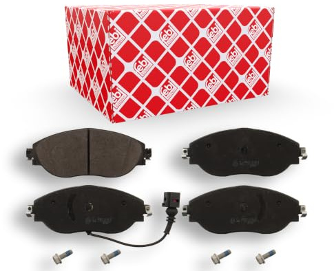 febi bilstein 16868 Bremsbelagsatz mit Schrauben, 1 Stück | Kompatibel mit: AUDI A3, A3 Cabriolet, A3 Limousine, A3 Sportback, SEAT ALHAMBRA, ALHAMBRA VAN, LEON, LEON SC, LEON ST