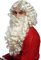 WIG ME UP - 46-A+B-ZA613 Perücke und Bart Set Deluxe Weihnachtsmann Santa Claus Nikolaus Ruprecht Gott Hellblond