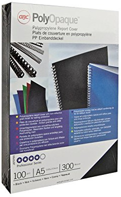 GBC PolyOpaque Binding Covers A4 300 Micron Dark Blue (100 Pack)