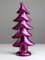 Weihnachtsbaum Weihnachten Tanne Tannenbaum Weihnachtsdekoration Keramik lila 13 cm