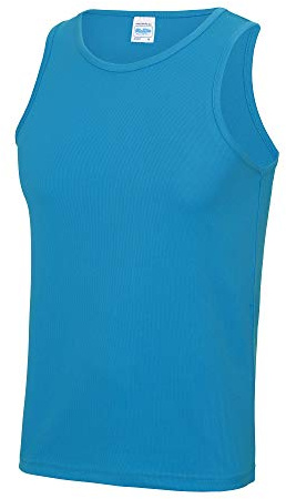 Just Cool Mens Sports Gym Plain Tank / Vest Top