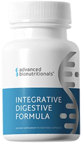 Advanced Bionutritionals – Integrative Digestive Formula, Support Healthy Digestion with Ginger Root, Natural Digestive Relief for Heartburn, Bloating, Constipation, Diarrhea, Non GMO (60 Tablets)