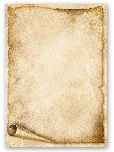 Motivpapier, Briefpapier ALTE PAPIERROLLE 20 Blatt DIN A4 90g/m²