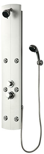 DP Grifería Hidro Punta Cana - Columna de ducha hidromasaje (PVC) color plata