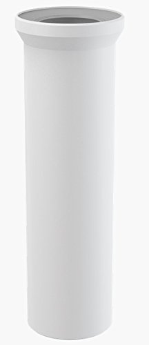 WC-Anschluß Anschlussstutzen Länge 40 cm Abfluß weiß weiss WC-Abfluß Abflussrohr WC Verbindung für Toilette