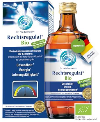 Dr. Niedermaier Rechtsregulat® Bio | 350 ml | Fermentiertes, flüssiges Bio-Konzentrat mit natürlichem Vitamin C | Glutenfrei, ohne Zucker & Zusatzstoffe | Laborgeprüfte Qualität
