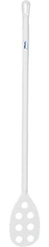 Roerspatel, met gaten, lange steelpolypropyleen, witsteel 1200 mm x Ø 31 mmspatelblad met gaten, 160x270mm