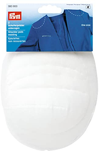 Prym Shoulder Pads One Size, Wadding, White, 17 x 12.5 x 1 cm