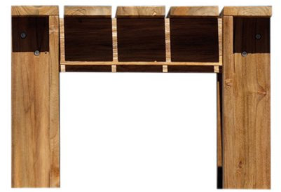 Jan Kurtz 490437 Batten Beistelltisch / Couchtisch Teak - 57x54x38cm