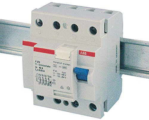 REV 0515495555 FI, Schutzschalter 4-polig, Höhe 68mm,40A, 30mA,Typ A, grau