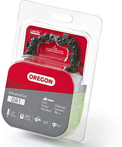 Oregon D81 AdvanceCut - Catena per motosega da 61 cm, adatta per Echo, Poulan, Craftsman, Homelite, McCulloch