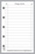 Mini-To-Do-Listen-Einlage, Größe und gelocht für Filofax-Mini-Notizbuch (7 x 10,8 cm).