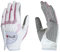 PGM Golfhandschuhe für Damen, verbesserte Griffigkeit, kühl und bequem, 4 Farboptionen, Größe L, Weiß/Rosa, 1 Paar