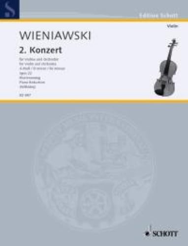 Violin Concerto No. 2 in D Minor: op. 22. violin and orchestra. Réduction pour piano avec partie soliste.