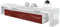 Vladon Lowboard Lima V2, Made in Germany, TV-Kommode mit 2 Klappen, 1 offenem Fach und 2 Glasablagen, Weiß Hochglanz/Bordeaux Hochglanz (189 x 38 x 35 cm)