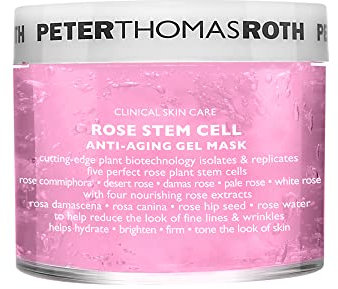 Peter Thomas Roth Rose Stem Cell Anti-Aging Gel Mask Nährende Gesichtspflegemaske mit Rosenwasser, Hautpflege mit Rosa Canina, Aloe Vera, Vitamin A und Vitamin C - Für alle Hauttypen geeignet