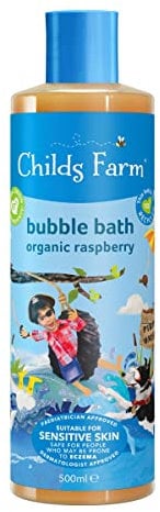 Childs Farm | Kids Bubble Bath 500ml | Organic Raspberry | Gently Cleanses & Soothes | Suitable Dry, Sensitive & Eczema-Prone Skin