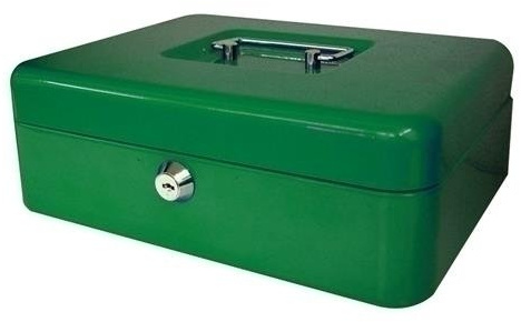 btv 204d24 Geldkassette, xh90 grün 250 x 190 mm