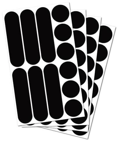 B REFLECTIVE, (4 Pack) 12 Stück Kit universal Retro reflektierende Aufkleber, Nacht Sicherheit Signalisierung Klebeband Reflektor, für Fahrra/Kinderwagen/Motorradhelme/Motorrad/Spielzeug, Schwarz