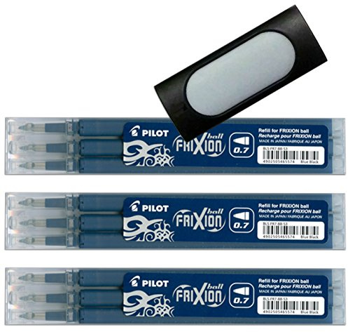 Pilot Frixion Tintenroller-Ersatzminen (9er Bonus Set, schwarzblau)