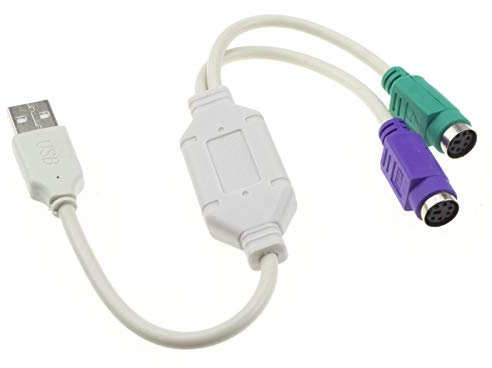 USB a Dual PS2 Active Adaptador Teclado & Ratón Cable Cable
