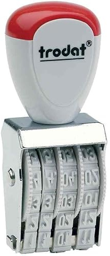 Stempel Datum in Zahlen