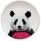 Wild Dining Dinner Plate I Funny Dinner Plate I 100% Ceramic I 9-inch Plate I Funny Plate with Goofy Pet Print I Novelty Tableware | Gift Idea for Students | Dishwasher Microwave and Food Safe-Panda