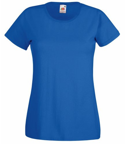 FOTL Lady Fit Valueweight T-Shirt Size Large Blue
