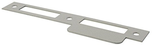 ToniTec Schließblech für Zimmertür Zimmertürschließblech 170 x 24 x 1,5 mm Lappenschließblech altsilber käntig DIN links und rechts verwendbar