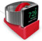 Orzly Soporte Compacto para Apple Watch - Compatible con el Modo Nightstand - Soporte Rojo con Ranura integrada para Cables (Compatible con 38 mm y 42 mm y 40 mm y 44 mm)