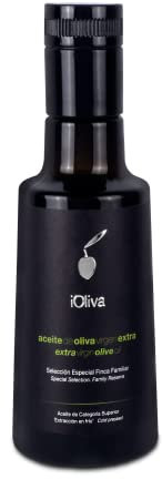 Aceite de Oliva Virgen Extra Premium iOliva - variedad Hojiblanca - Selección Especial de Finca Familiar - Parque Natural de las Sierras Subbéticas (Rute, Córdoba) - AOVE - 250 mL (paquete de 1)