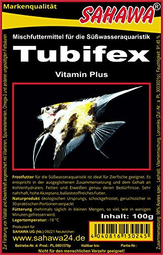 Fischfutter Frostfutter Tubifex 10x100g = 1kg = 1Pack