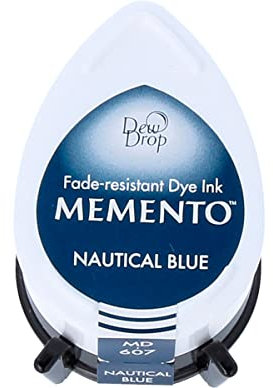 Tsukineko Memento Dew Drop Tinte Pads Dew Drop Pad, Nautical Blau