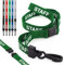 CKB Ltd® 100x Green STAFF LANYARDS Breakaway Safety Band Halsband Plastik-Clip For ID Card Ausweiskartenhalter Schlüsselband mit Sicherheitsverschluss Schlauchband Holder Für Veranstaltungen Events Ausweise Messen Namensschilder