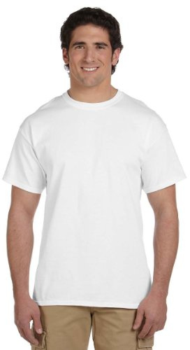 Gildan Men's G2000 Ultra Cotton Adult T-Shirt, White, Small, Small,White, S