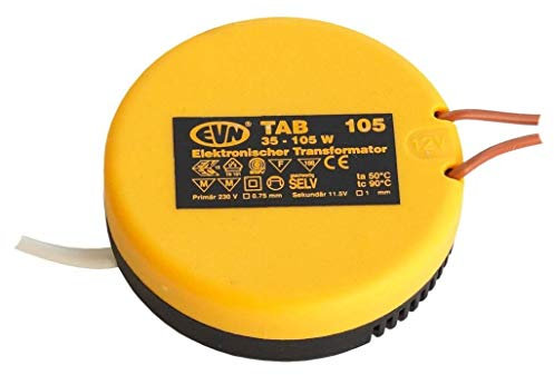 EVN TAB105 A++ to A, Netzteil, Metall, 10 W, Integriert, grau, 35 x 35 x 25 cm