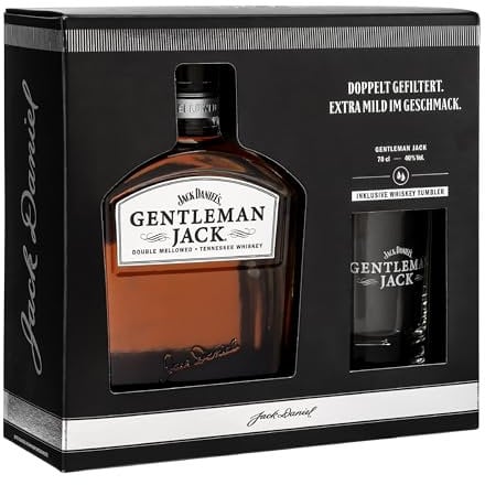 Jack Daniel's Gentleman - Tennessee Whiskey - Hochwertiges Geschenkset mit Eiskugelformen - Ein Mix aus Karamell, Minze und dunklen, reifen Äpfeln -0.7L/40% Vol.