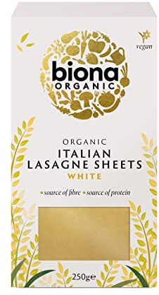BIONA Organic Lasagne Sheets - White 250g (PACK OF 6)