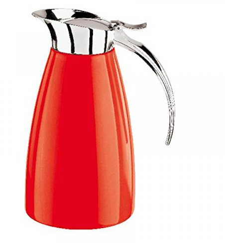 Paderno 41650R13 Pichet Isotherme 1,3 L Acier Inoxydable Rouge